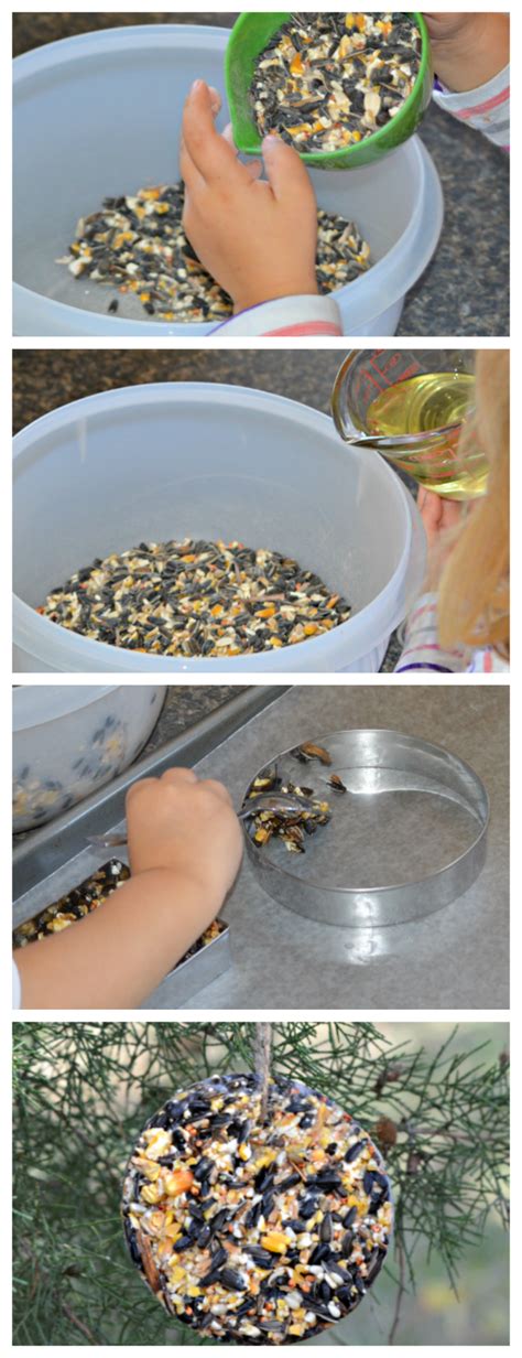 Start with your birdseed into a big bowl. The Best Recipe for Bird Seed Ornaments - The Resourceful Mama