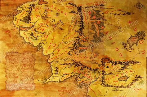Map Of Middle Earth Wallpaper Wallpapersafari