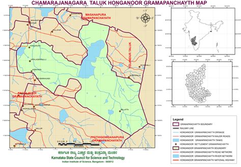 Chamarajanagara Taluk Honganoor Grampanchayath Map Master Plans India
