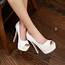 Sexy Peep Toes Glitter Pumps Platform High Heels Fashion Women Shoes 6 