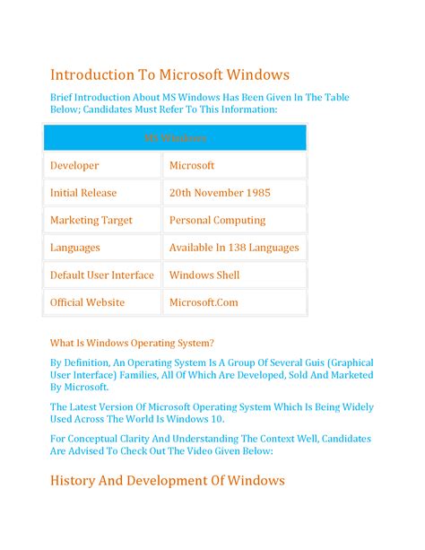 Solution Introduction To Microsoft Windows Studypool