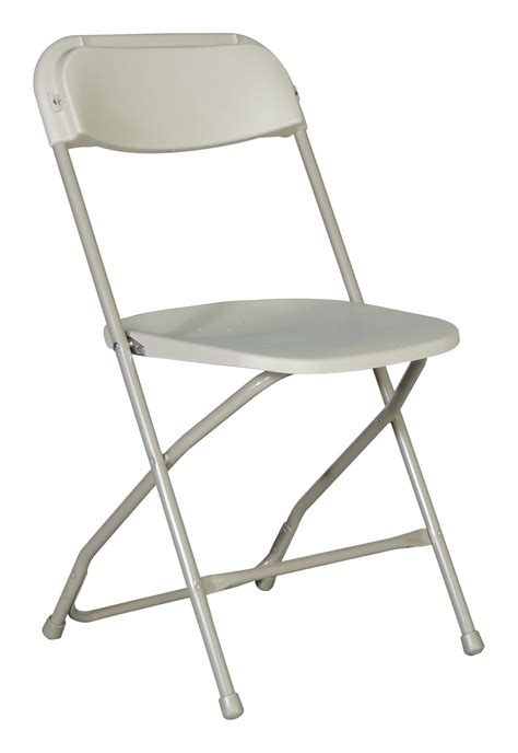Black plastic seat outdoor safe folding chair (set of 4) the black hdx flex folding chair set is the the black hdx flex folding chair set is the perfect solution when you need extra seating. Off-White Folding Chair | Roland L. Appleton, Inc
