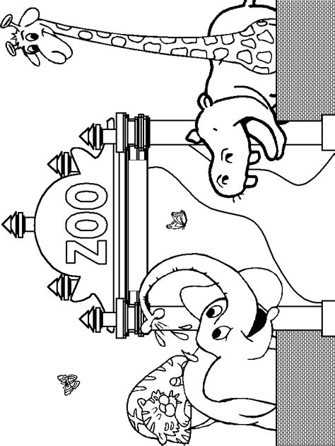Zoo Coloring Pages Coloring Kids