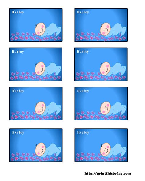 On this page, you will find 47 free printable baby shower games. Free Baby Shower Labels to download for Boy