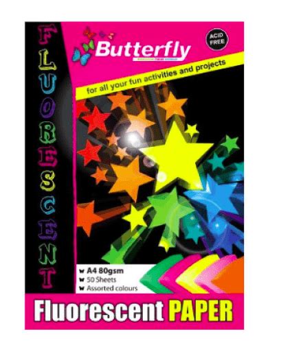 Fluorescent Paper Pad A4 50 Sheets Crafty Arts
