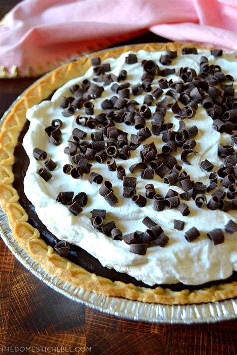 Best Ever Chocolate Cream Pie The Domestic Rebel