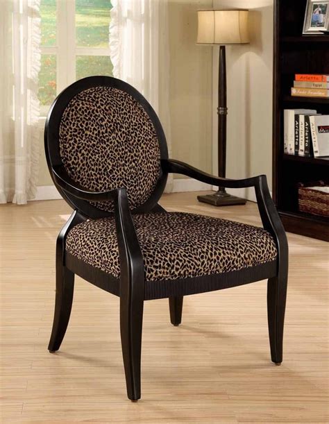 Leopard Print Accent Chair Pacific Imports Inc