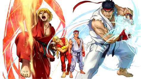 Street Fighter Ryu And Ken Ilustraciones Artísticas Ilustraciones