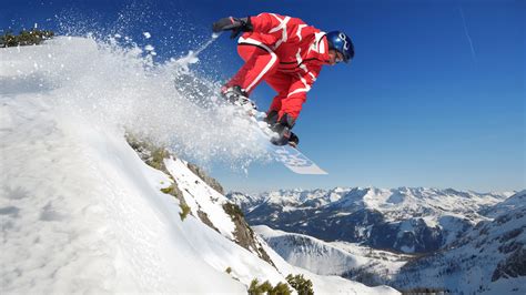 Snowboarding High In The Sky 1920 X 1080 Hdtv 1080p Wallpaper