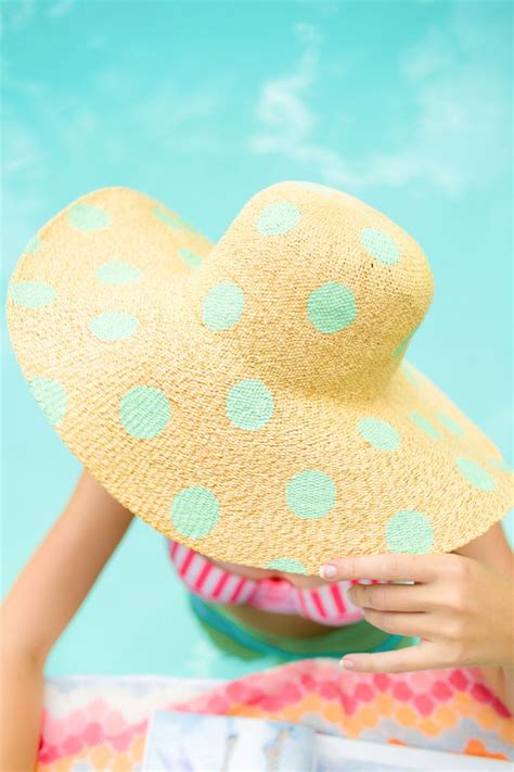 diy polka dot floppy hat summer diy polka dot hats diy summer fashion