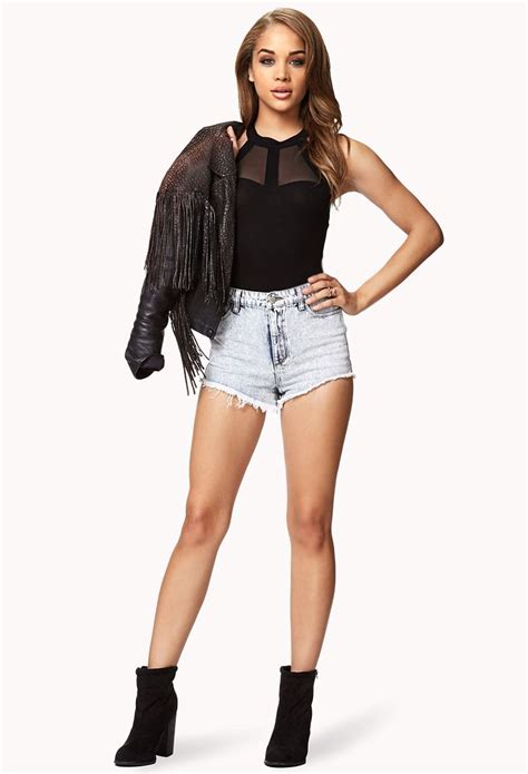 Mesh Halter Bodysuit Forever21 2075302834 Fashion Halter