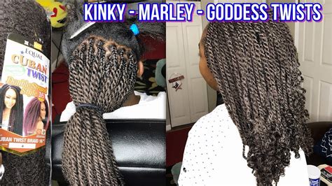 How To Kinky Marley Goddess Twists Youtube