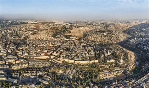 General Aerial View Of Jerusalem Israel Stock Photo