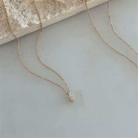 14k Gold Luna Necklace Manna