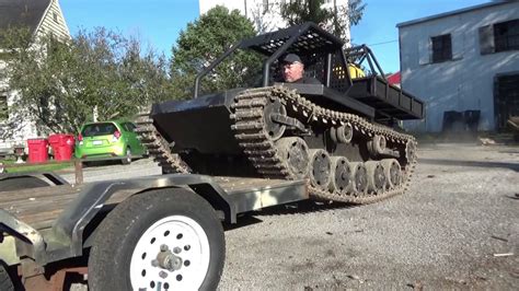 Tracked Vehicle 6 Removal Of Homemade Tracks Youtube