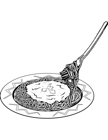 Food coloring pages coloring sheets coloring pages for kids spaghetti and meatballs paper dolls children layouts artsy pictures. Italian Spaghetti coloring page | Free Printable Coloring ...