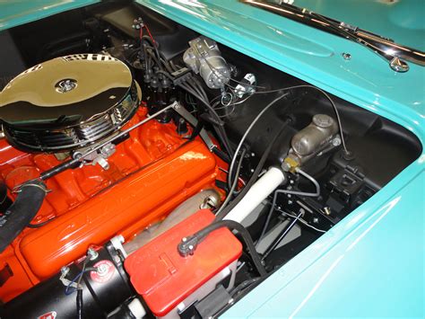 1957 Chevrolet Corvette Convertible Muscle Supercar Retro Engine
