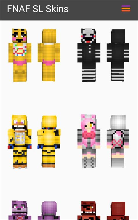 Skins From Fnaf Sister Location For Minecraft Pe For