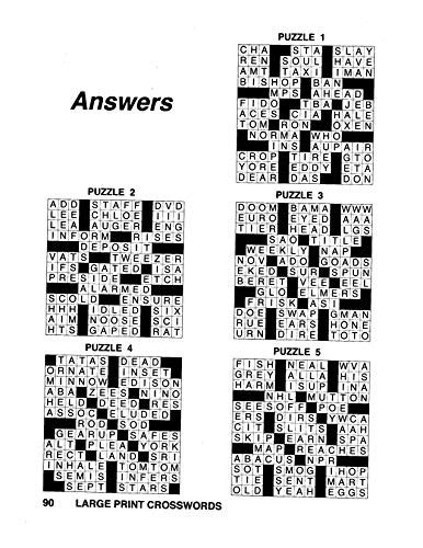 Large Print Crosswords Puzzle Book Volume 123 Kappa Books