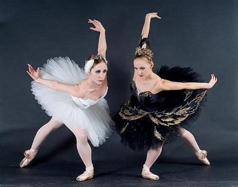 White Swan And Black Swan Ballet Beautiful Dance Photography Poses