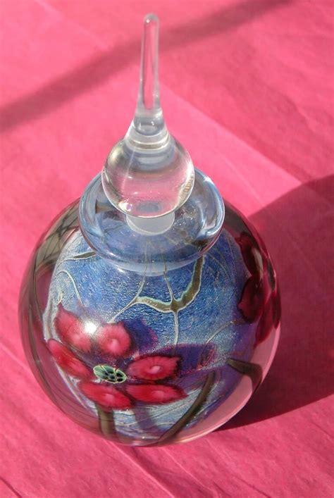 Art Glass Perfume Bottle Signed And Numbered Time In A