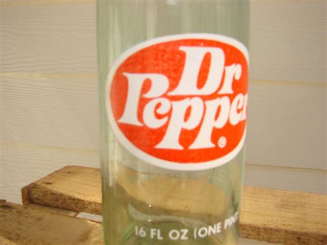 Vintage 1970s Dr Pepper Bottle