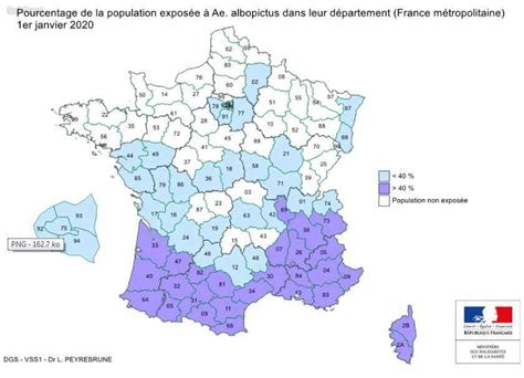 Moustique Tigre La Carte Des 58 Départements Concernés En France