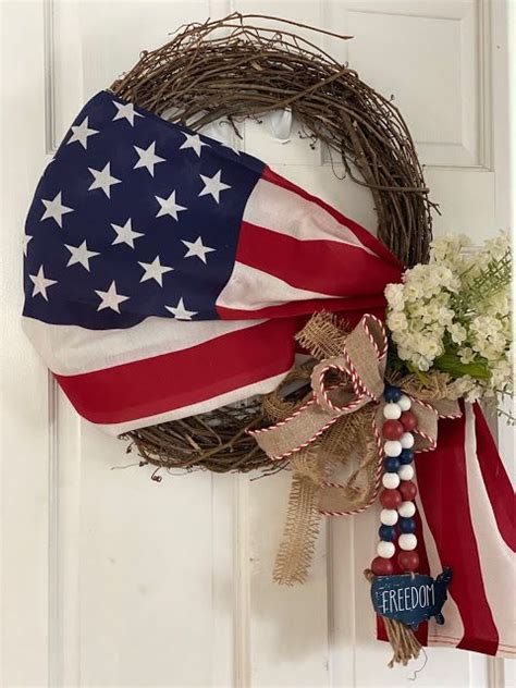 American Flag Wreath Diy Patriotic Wreath Diy Patriotic Holidays 4th