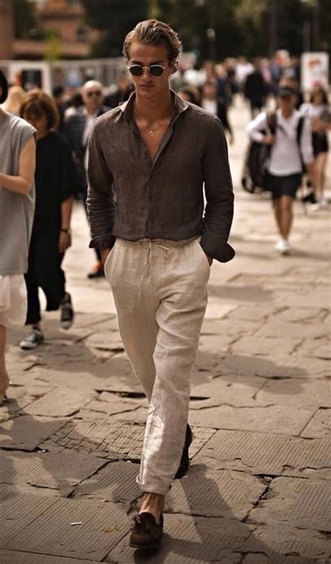 Summer Outfits Men Stylish Mens Outfits Men Summer Style Mens Linen