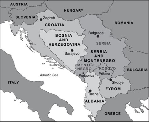 A1 Map Of The Western Balkans Download Scientific Diagram