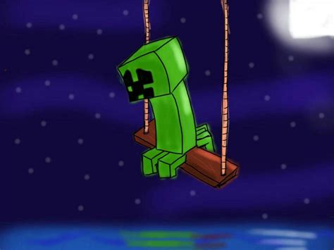 Minecraft Sad Creeper By Yifeianimetra On Deviantart
