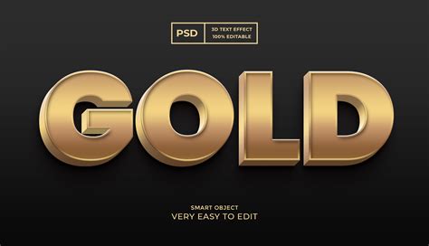 Gold 3d Text Style Effect Psd Layer Styles ~ Creative Market