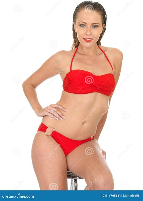 Mulher Sexy Pin Up Model Em Um Biquini Imagem De Stock Imagem De Fofofo Fundo 51176563