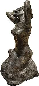 Amazon Com Woman Posing Naked Rodin Bronze Statue Replica Size 14