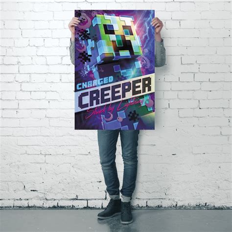 Minecraft Poster Charged Creeper Poster Gro Format Jetzt Im Shop Hot Sex Picture