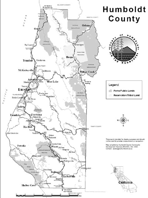 Map Of Humboldt County California Download Scientific Diagram