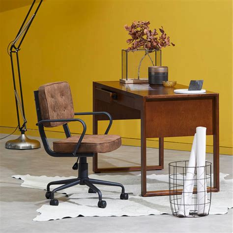 Temple And Webster Hugo Retro Home Office Chair