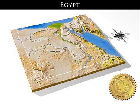 Egypt High Resolution 3d Relief Maps 3d Model Cgtrader