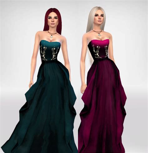 Sims 4 Black Wedding Dress Cc