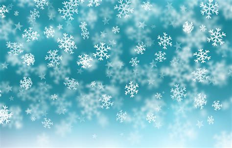 Wallpaper Winter Snow Snowflakes Background Blue Christmas Blue