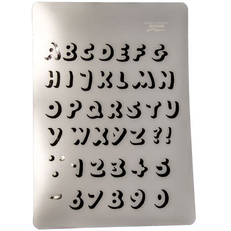 Airbrush Stencil Letters Schablone Buchstaben 410124 Harder Und Steenbeck