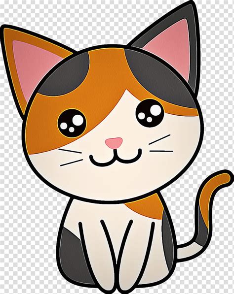 Orange Cat Vector Cartoon Clipart Anime Cute Character Clip Art Library