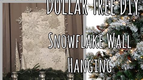 Dollar Tree Christmas Diy Large Snowflake Wall Art