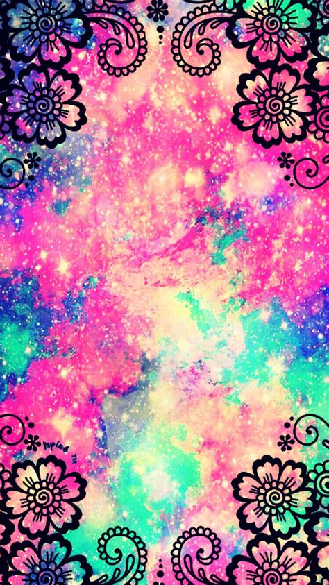 Download Cute Galaxy Wallpaper Colorful Girly Backgrounds On Itlcat