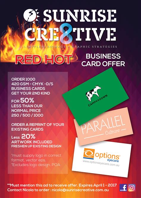 Maybe you would like to learn more about one of these? Business Card Promotion | Sunrise Creative
