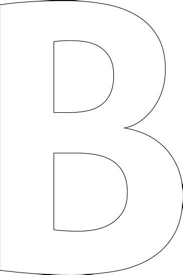Free B Stencil Letter Stencils Printables Letter Stencils Lettering