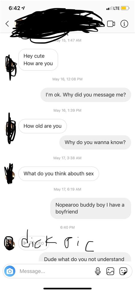 Part One Of Dude Trying To Ask Me For Sex Idk How To Put More Than One Pic At A Time R