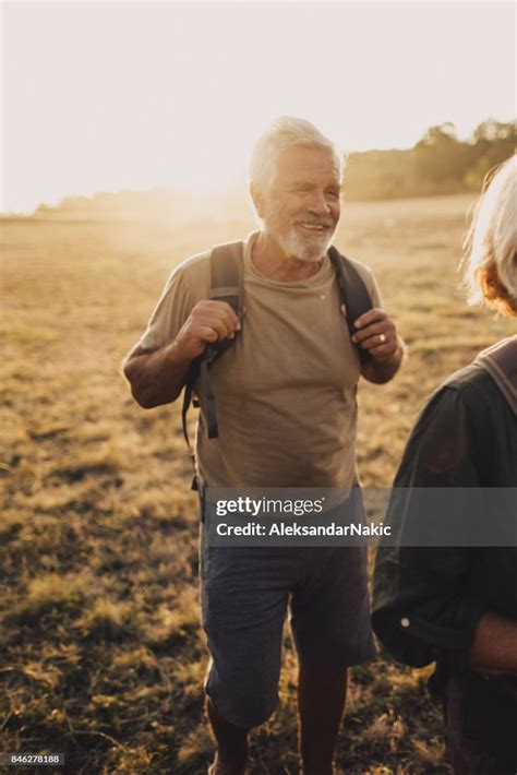 Senior Couple On A Hiking Trip High Res Stock Photo Getty Images