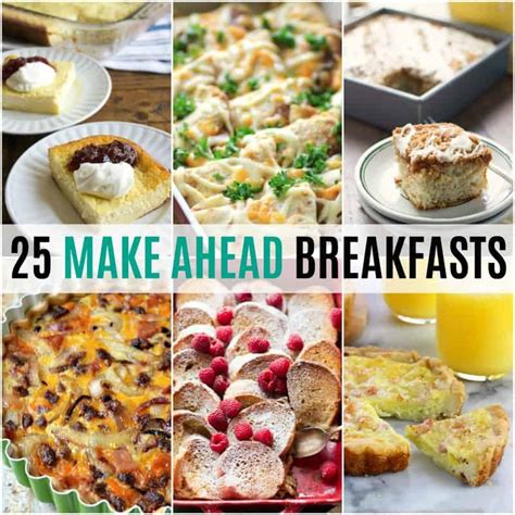 25 Make Ahead Breakfast Recipes ⋆ Real Housemoms