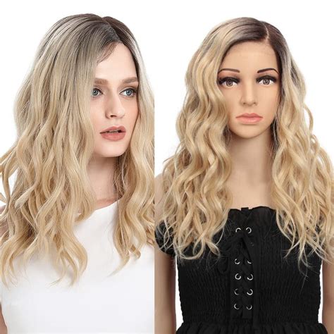 Remy FortÉ Lace Front Wig For White Women Ombre Blonde